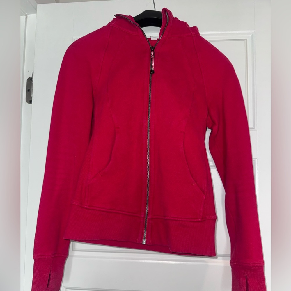 Women’s Red Lululemon Scuba Hoodie